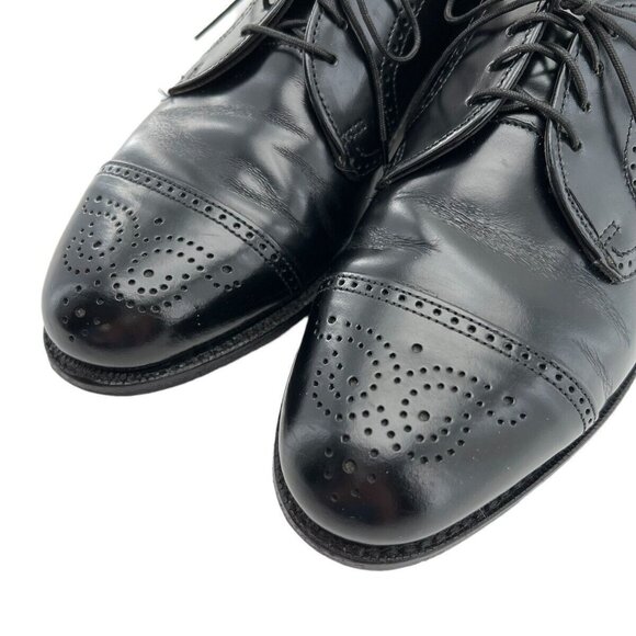 Dexter Mens Shoes Leather Oxford Black Size 8 M  EUC USA 536978 - Picture 2 of 10